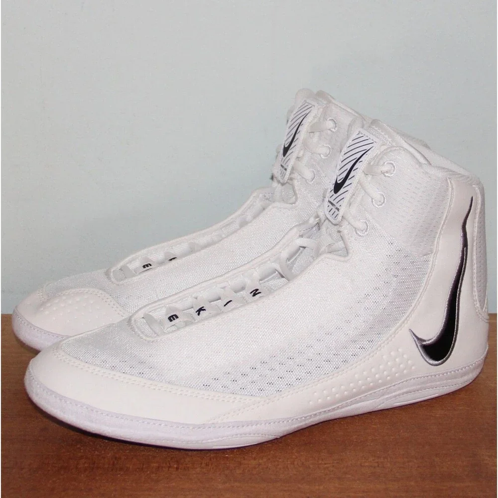 Nike Inflict 4 Wrestling Shoes Mens 10 White Black